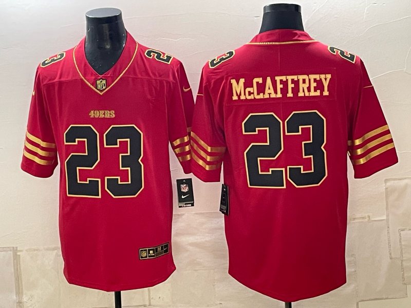 Men 2026 Nike San Francisco 49ers #23 McCaffery red NFL Jersey 101603